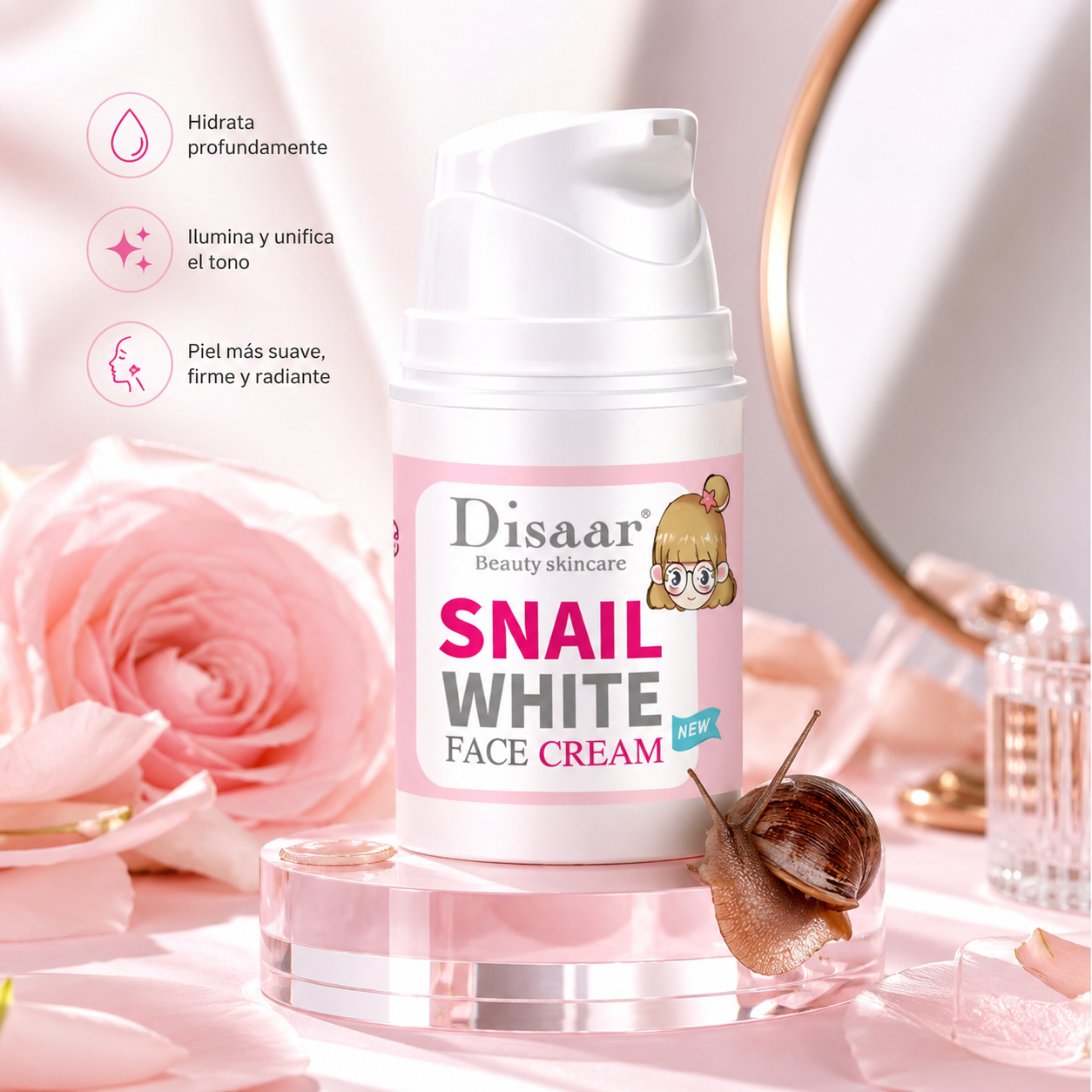 Crema Facial Anti edad, Blanqueadora e Hidratante ™